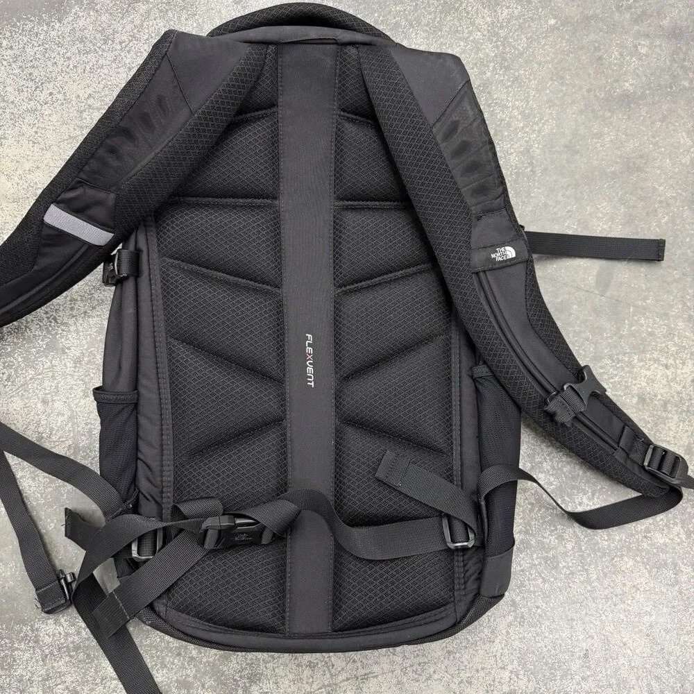 The North Face Fall Line Backpack Black School Travel Work - Company Logo
